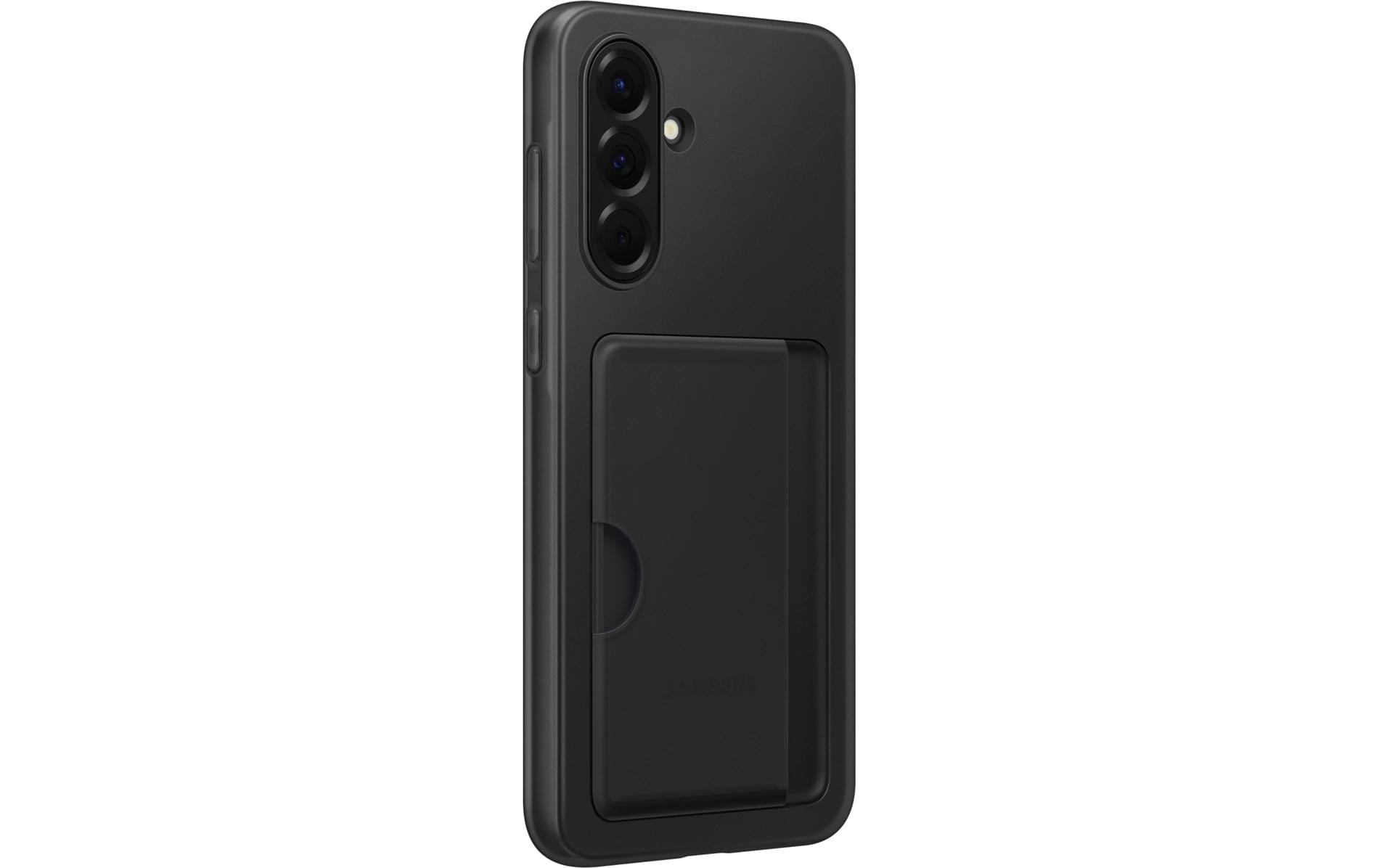 Samsung Backcover – für Samsung Galaxy A56 5G – schwarz – Silikon – mit Kartenfach