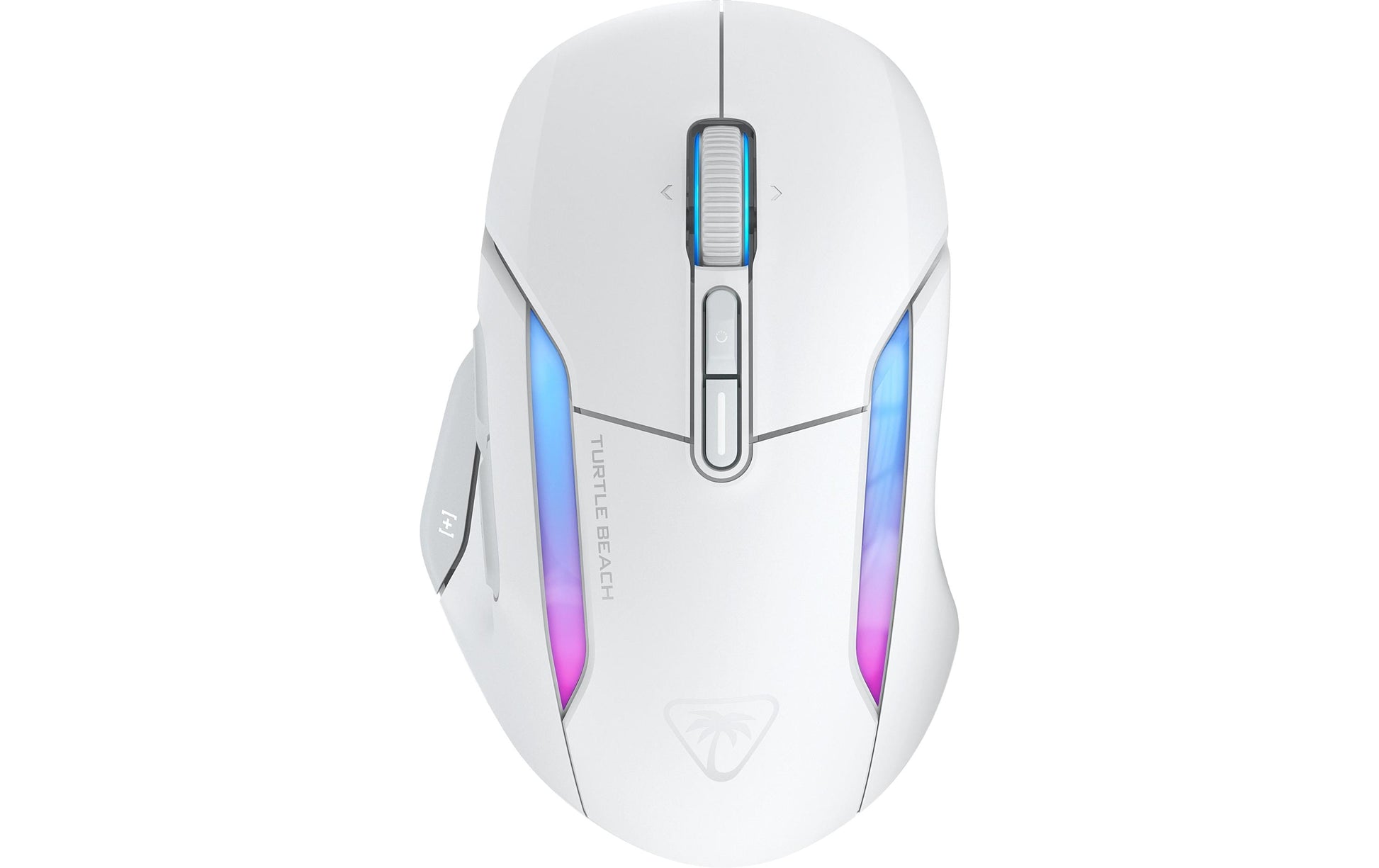 Turtle Beach Kone II Air Gaming-Maus – kabellos, 1'000 Hz, 7 Tasten, für Rechtshänder, RGB-Beleuchtung, weiss