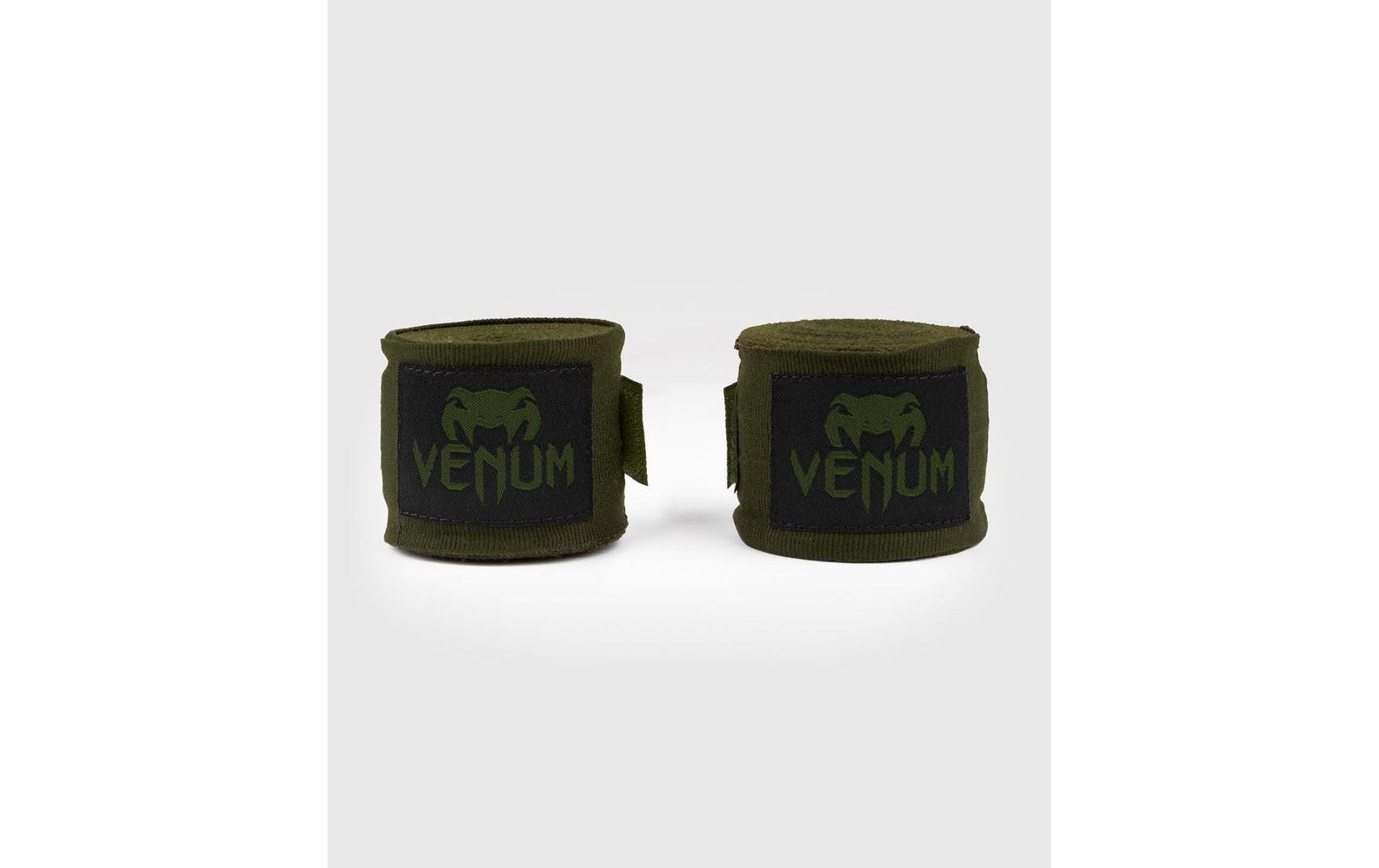 Venum 2 Elastische Boxbandagen 2,5 m, 2 Stück 2 Baumwolle, Khaki