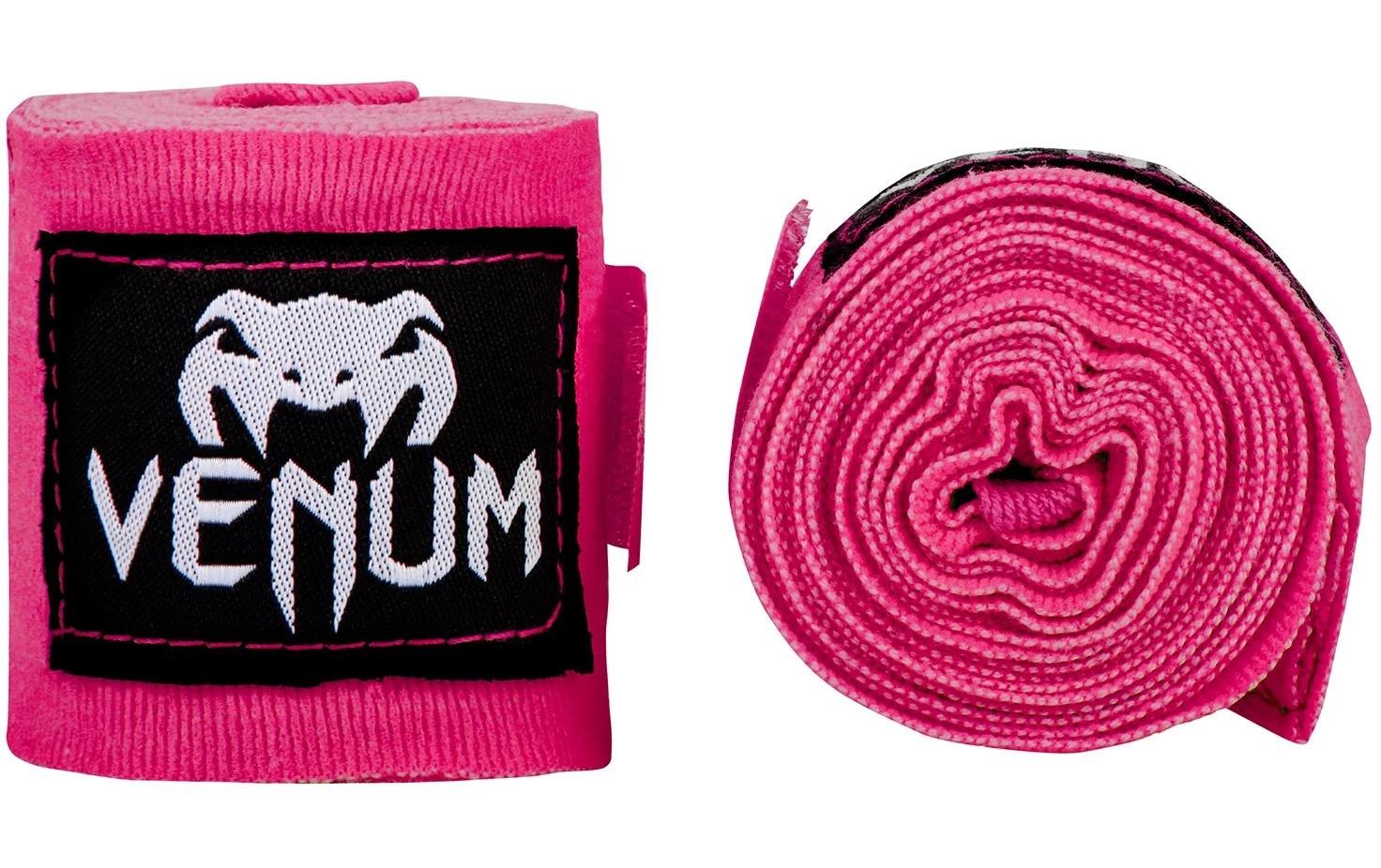 Venum Kontact Boxbandagen – 4,5 m, 2 Stück – Pink, Baumwolle