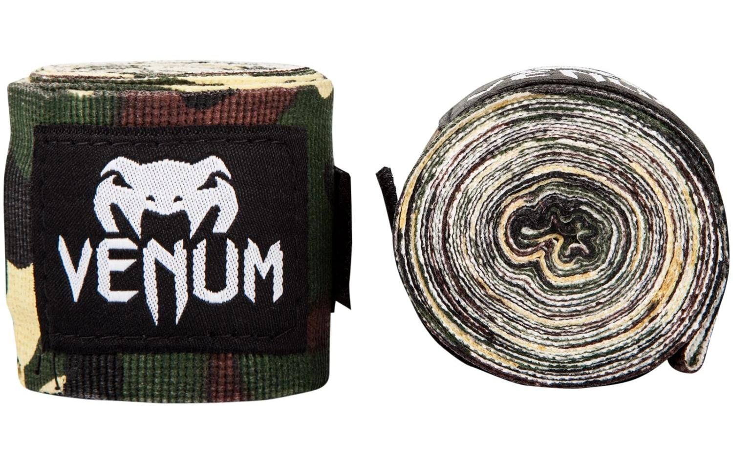 Venum Kontact Binde – elastisch, Länge 2,5 m, 2 Stück, für Kampfsport, Camouflage, Baumwolle