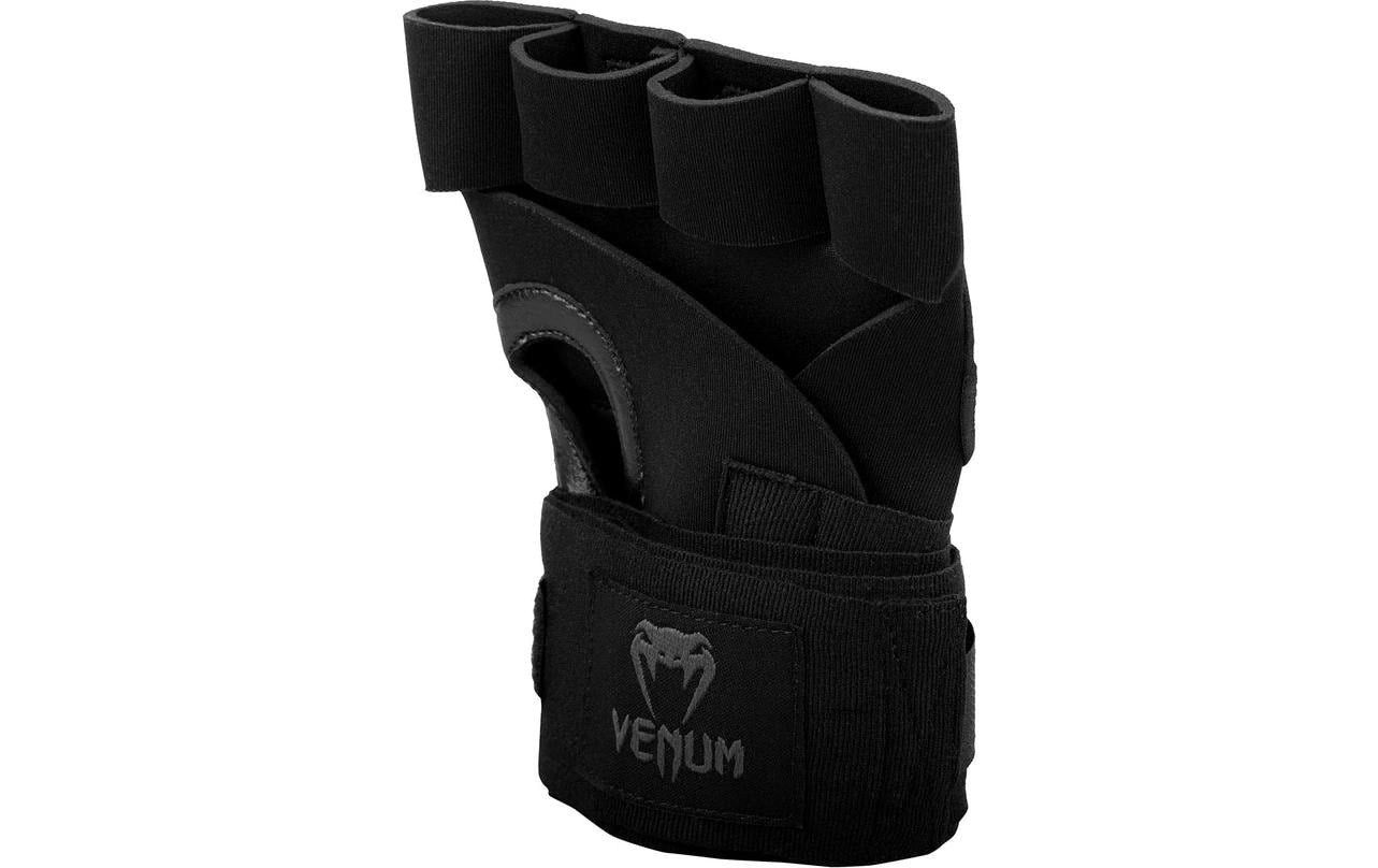 Venum Kontact Gel Boxbandagen – Grösse L, 2 Stück – Schwarz, Spandex, 220 cm, mit Daumenschlaufe