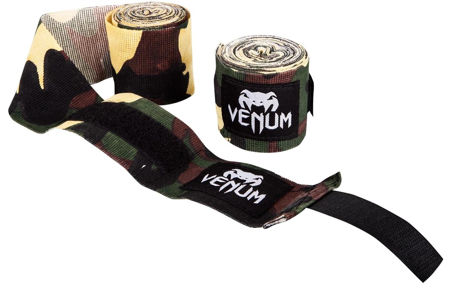 Venum Kontact Binde – elastisch, Länge 2,5 m, 2 Stück, für Kampfsport, Camouflage, Baumwolle