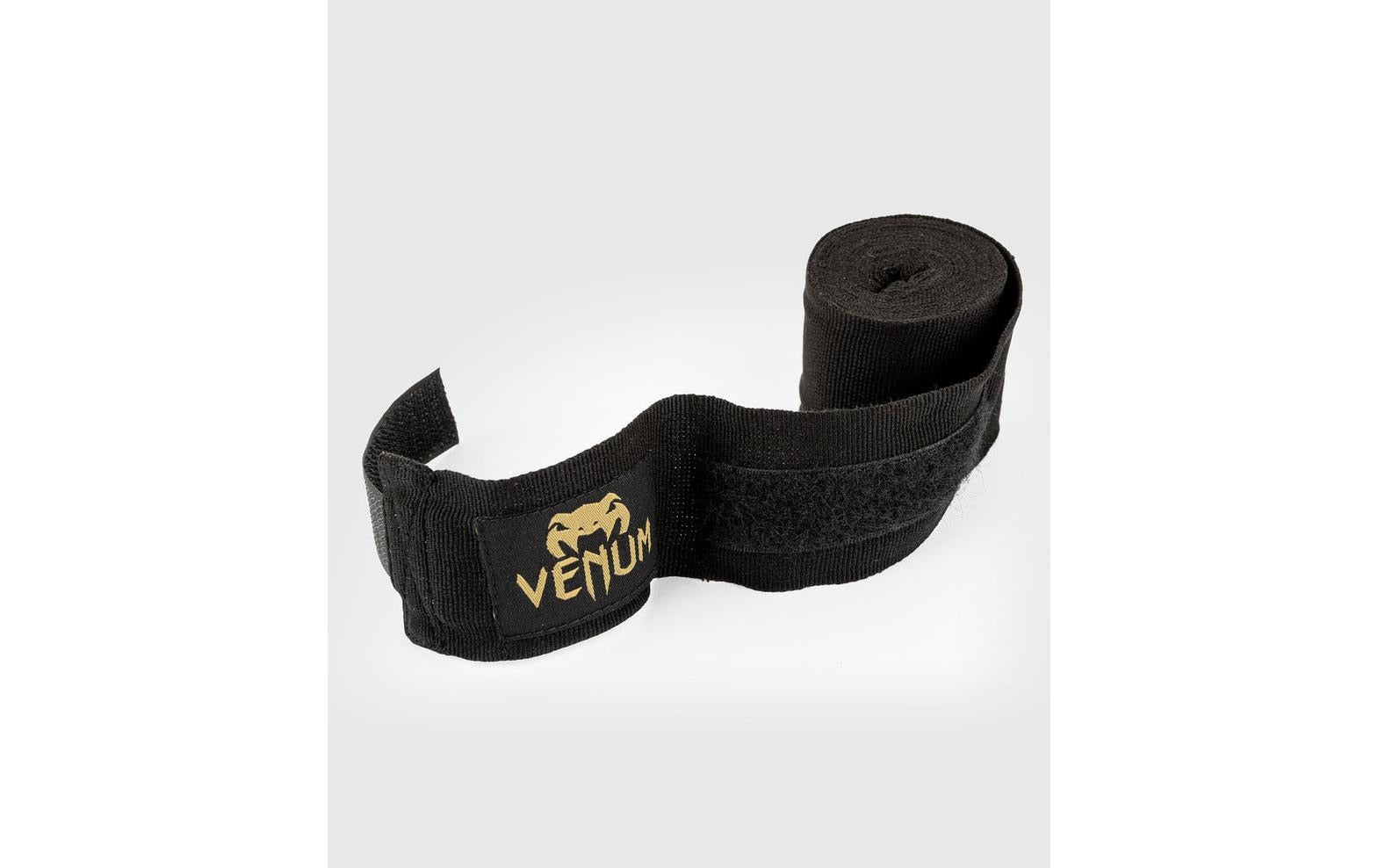 Venum Boxbandagen Kontact – 2,5 m, 2 Stück – Baumwolle – Schwarz/Gold, Waschbar bei 30 °C