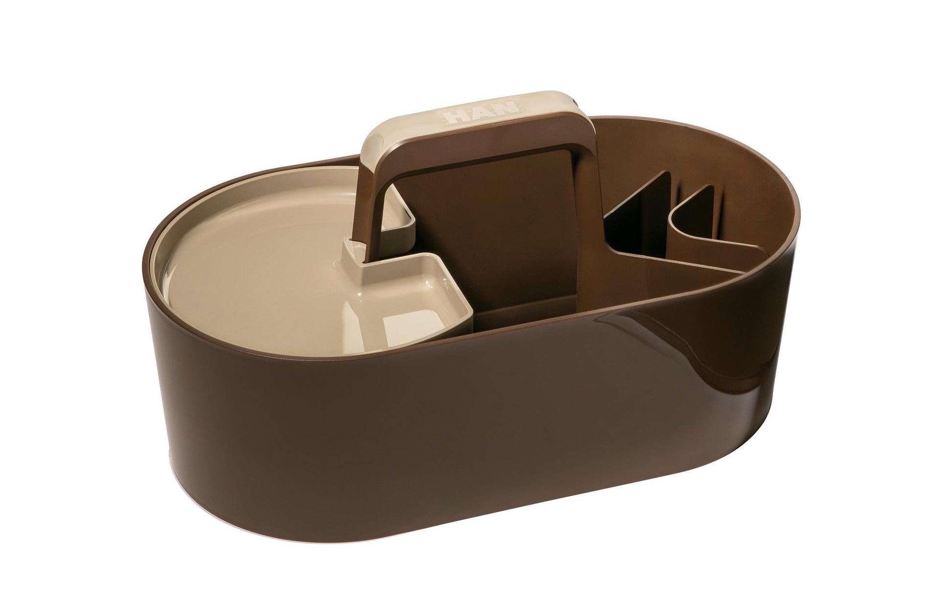 HAN Werkzeugkasten LOFT 1200-12 Aufbewahrungsbox – 10,5 l, braun, B 330 × H 175 × T 180 mm