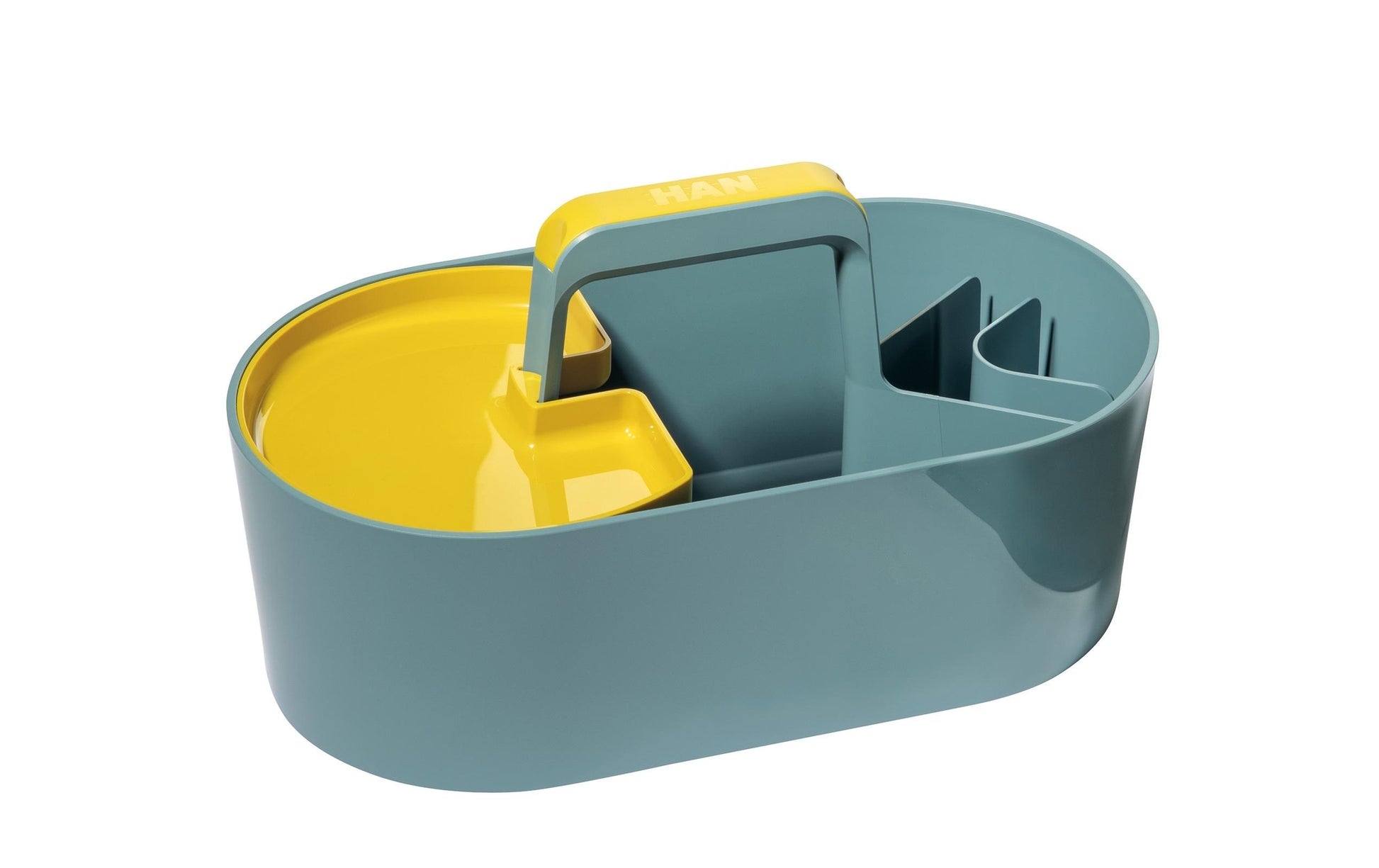 HAN Werkzeugkasten LOFT 1200-12 Aufbewahrungsbox – 10,5 l, mit Trennfächern, hellblau, ABS, B 340 × H 188 × T 187 mm