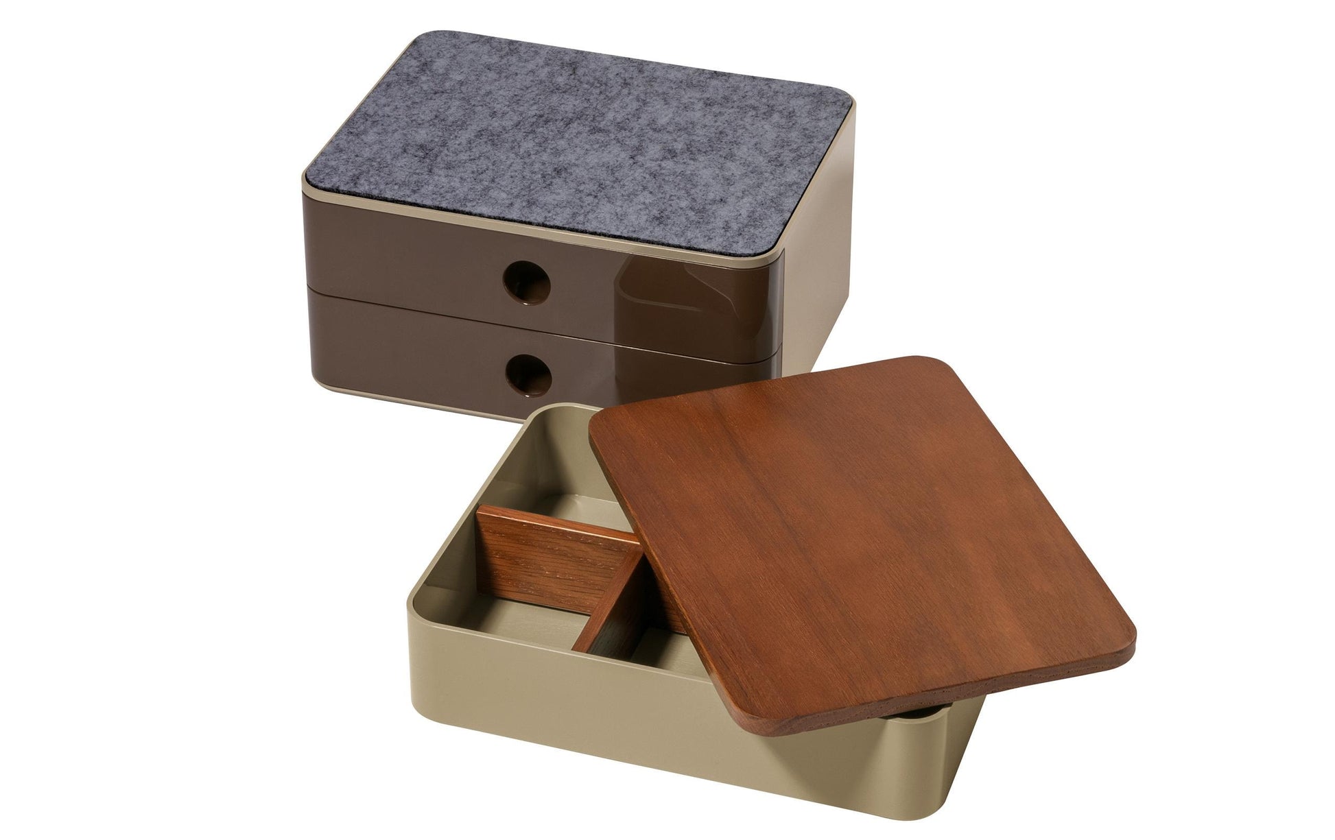 HAN Smart Organizer Allison 1110-43 Schubladenelement – 1 Schublade, beige, ABS, B 260 × H 68 × T 195 mm