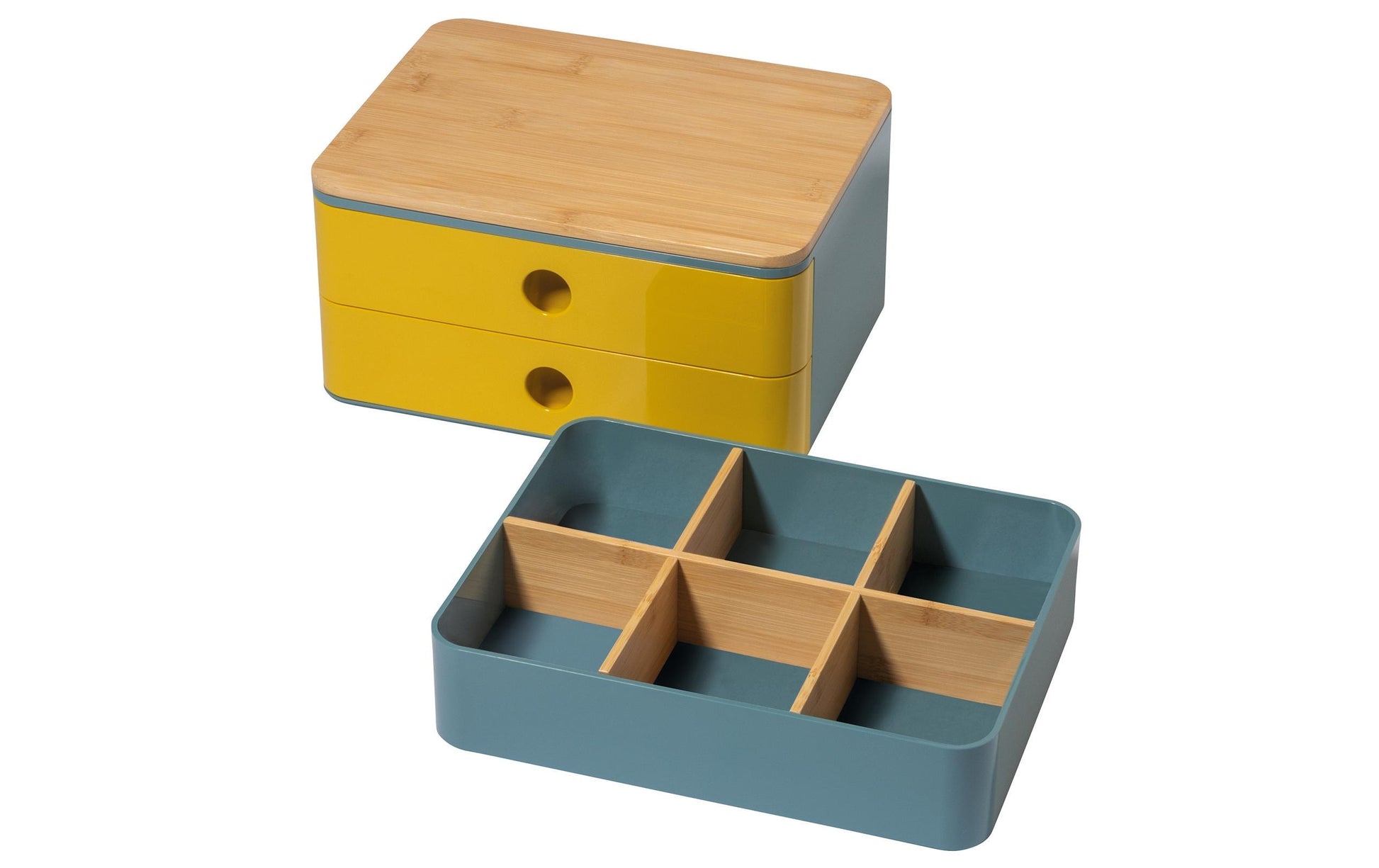 HAN Smart Organizer Allison 1110-44 Utensilienbox – 0,6 l, blau, ABS, B 260 × H 68 × T 195 mm