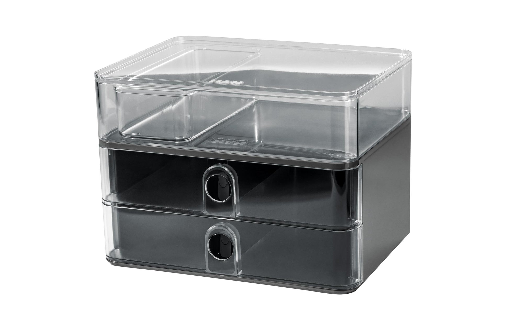 HAN Smart Organizer Allison 1110-23 Schubladenelement – 1 Schublade, transparent, ABS, B 260 × H 68 × T 195 mm