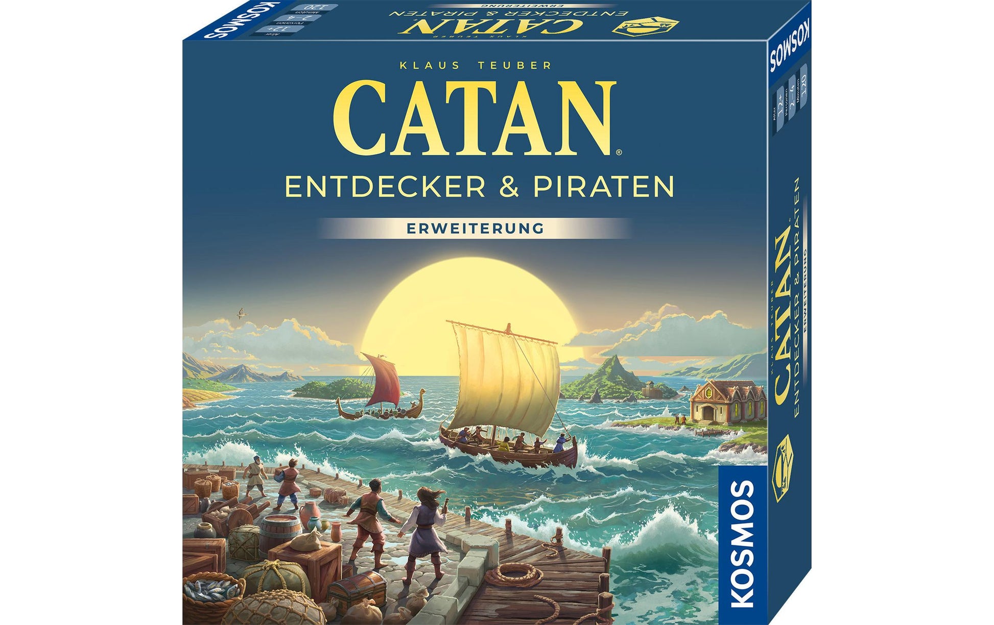 Kosmos CATAN Entdecker & Piraten – Kartenspiel, 3–4 Spieler, ab 12 Jahren, 120 Min., DE