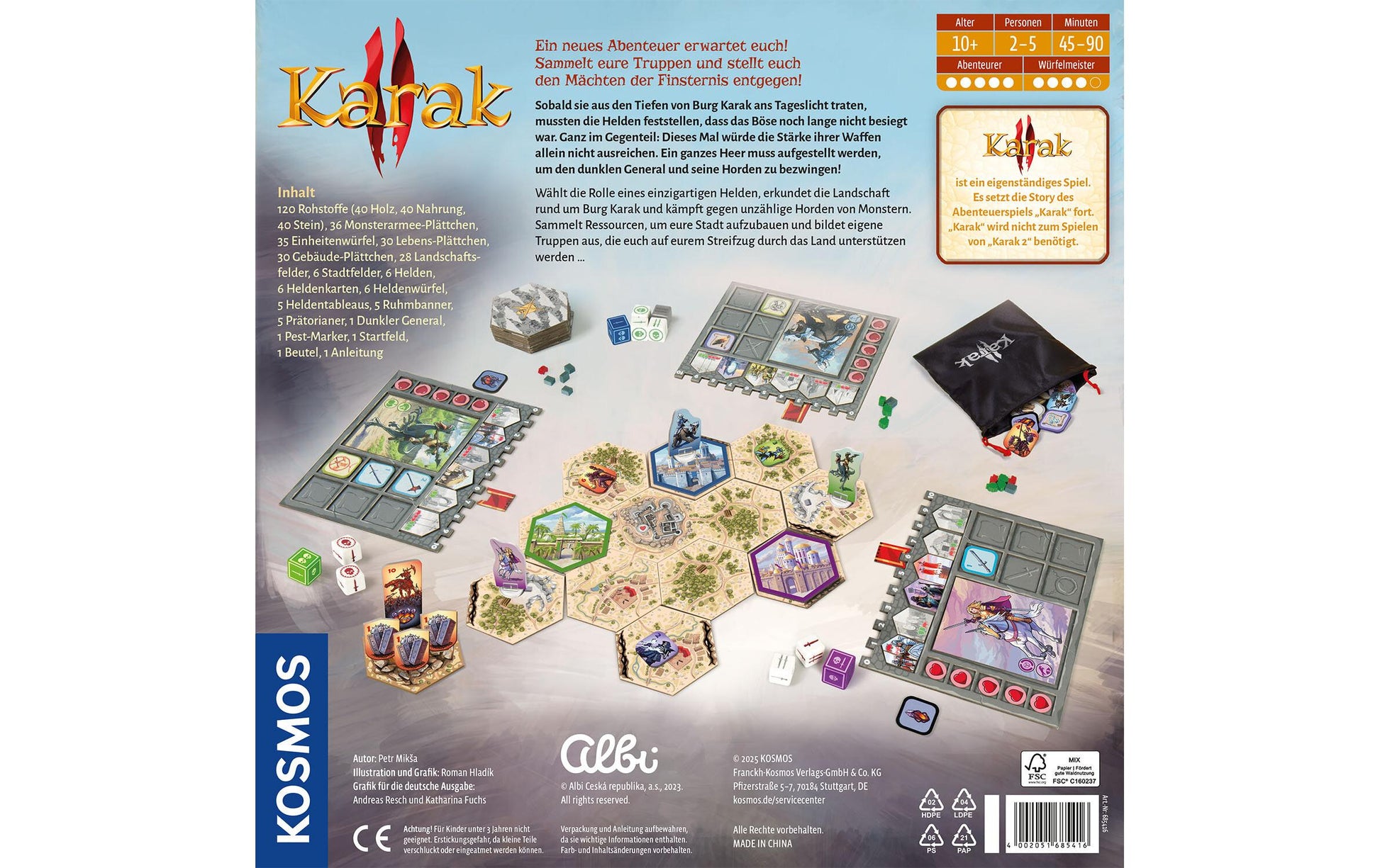 Kosmos Karak 2 – Kartenspiel, 2–5 Spieler, ab 10 Jahren, 90 Min., DE