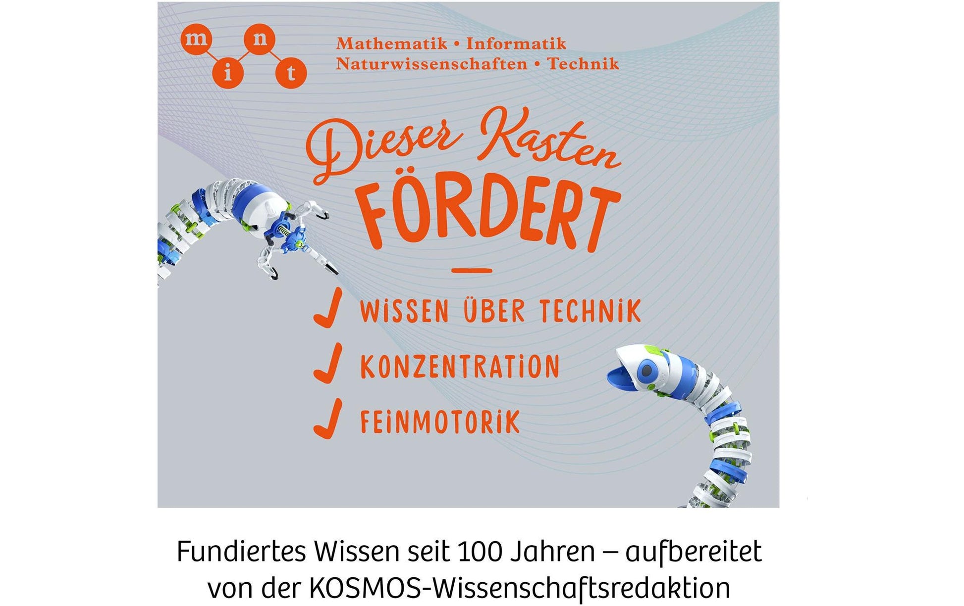 Kosmos Experimentier-Set – Bionischer Roboterarm, farbig illustrierte Anleitung, ab 10 Jahren