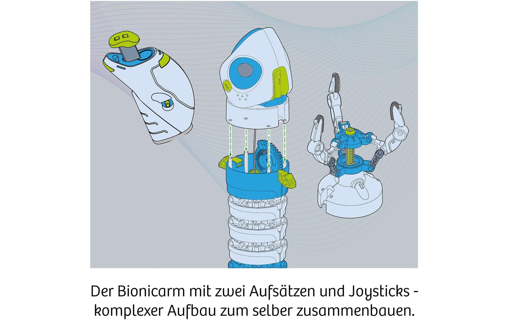 Kosmos Experimentier-Set – Bionischer Roboterarm, farbig illustrierte Anleitung, ab 10 Jahren