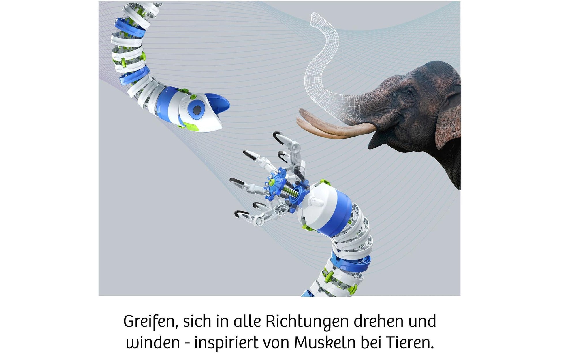 Kosmos Experimentier-Set – Bionischer Roboterarm, farbig illustrierte Anleitung, ab 10 Jahren