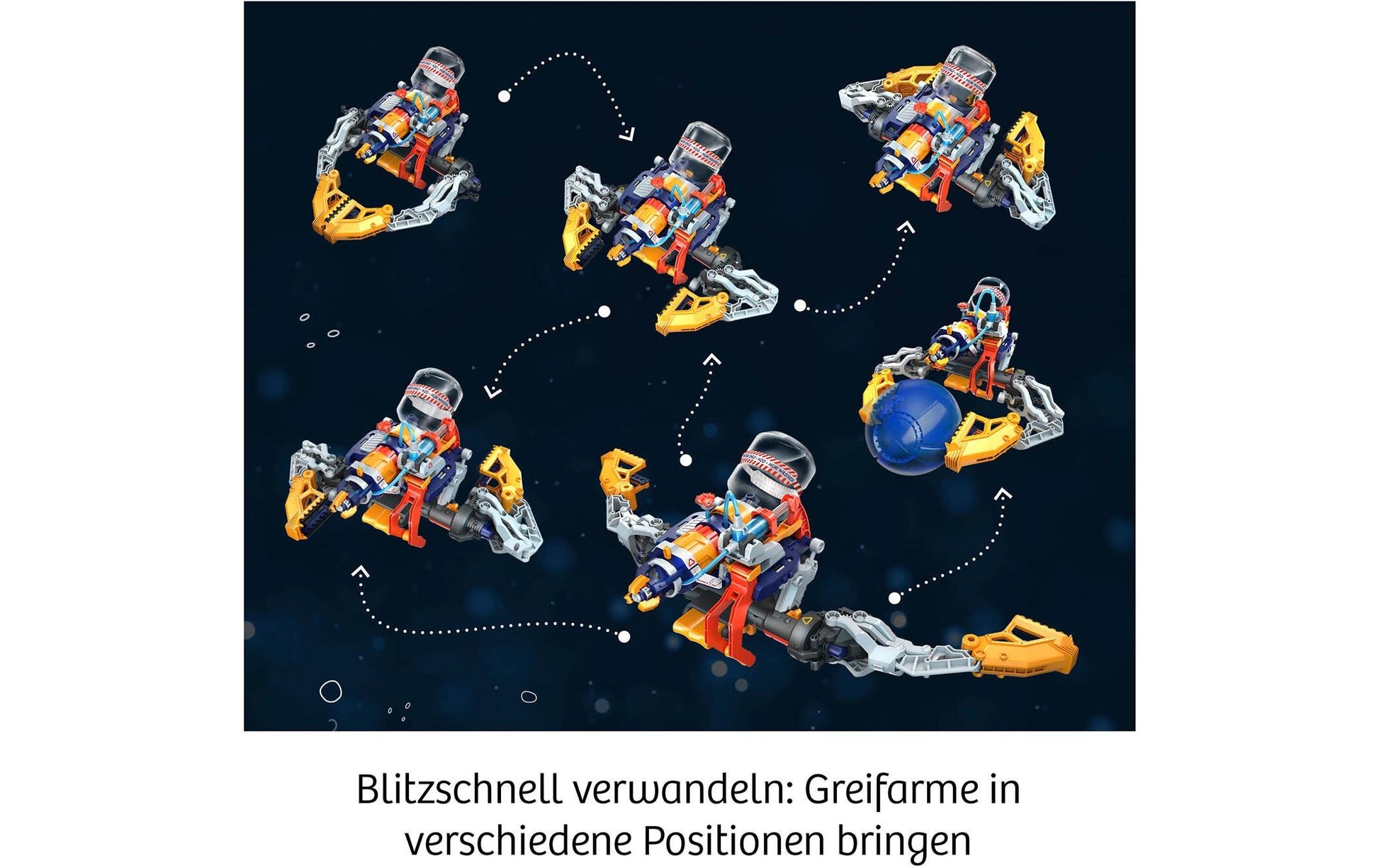 Kosmos Experimentier-Bausatz – Cyborg Water-Blaster, Hydraulik-Bausatz, ab 8 Jahren