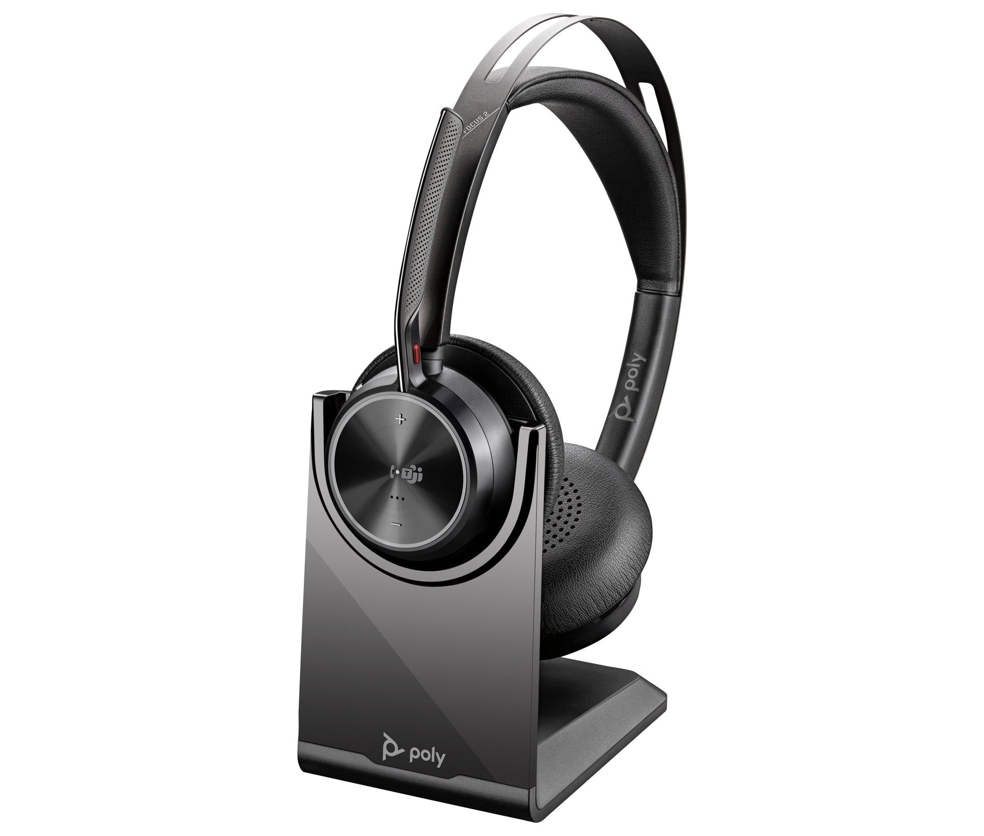 Poly Voyager Focus 2-M – Duo Headset – Bluetooth, USB-C – ANC, Boom-Mikrofon – Schwarz – für Microsoft Teams