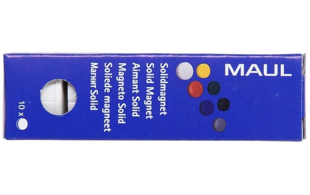 MAUL Starter-Kit, inkl. Magnete, Ø 24 mm, weiss, Kunststoff – für Whiteboards – 10-teilig