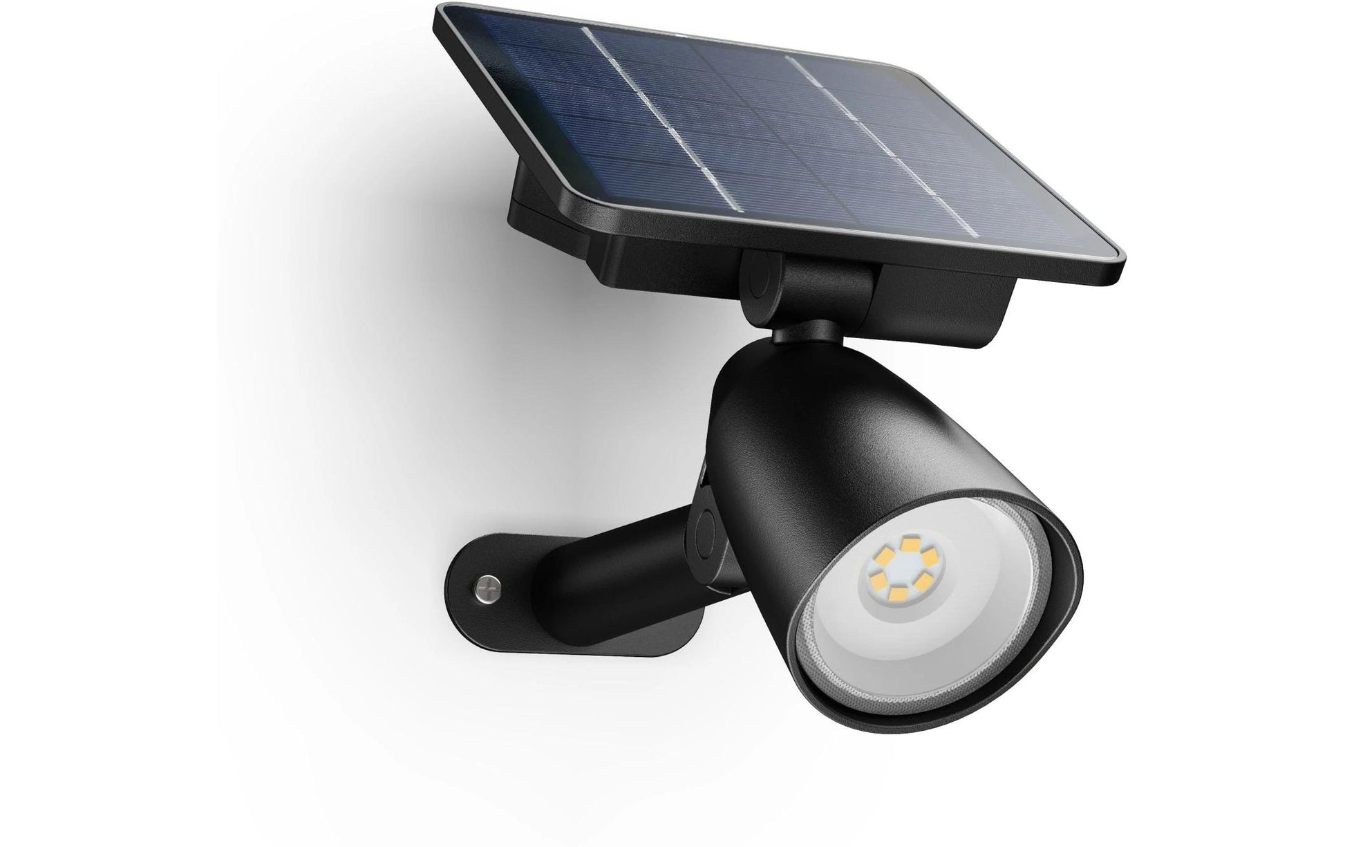 Philips by Signify Philips Aussenwandleuchte – 2700 K – IP44 – Solarbetrieb – mit Bewegungsmelder – Schwarz – Kunststoff