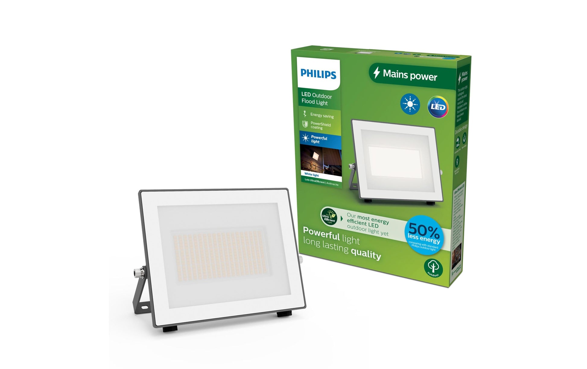 Philips Lois Weisslicht-LED-Strahler – 24 W, 3000 K, IP65, 220-240 V