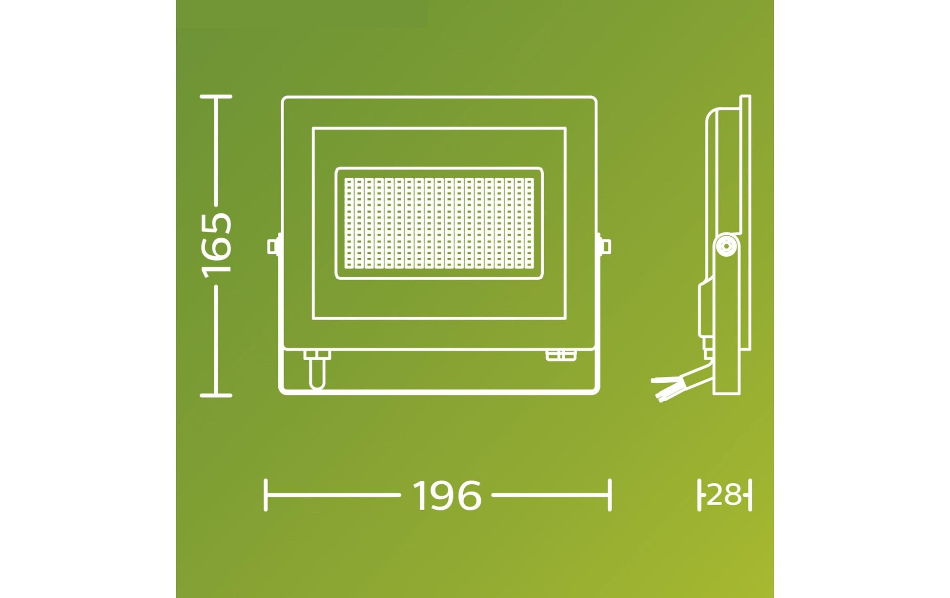 Philips Lois Weisslicht-LED-Strahler – 24 W, 3000 K, IP65, 220-240 V