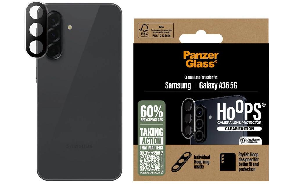 PanzerGlass Displayschutz (Panzerglas), Anti-Fingerprint – für Galaxy A36 5G
