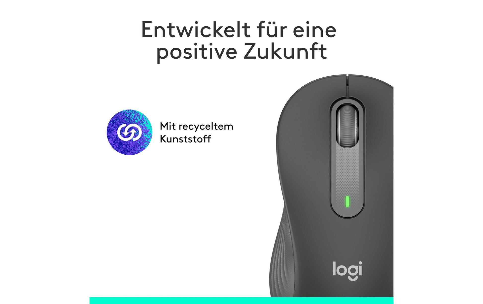 Logitech Signature M650 L für Business – Maus – Kabellos (Bluetooth/2,4 GHz), Logi Bolt, Linkshändig