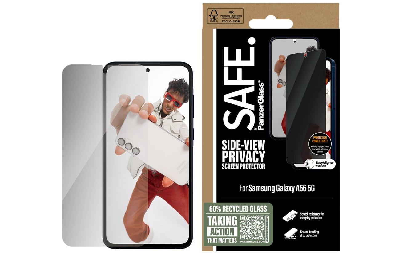 PanzerGlass Privacy-Filter (Panzerglas), Ultra-Weit Passform – für Galaxy A56 5G – mit Applikator