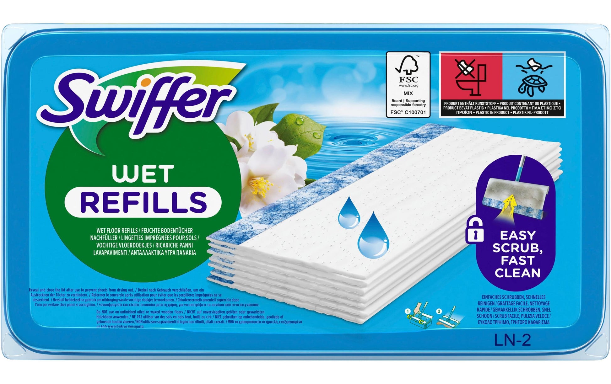 Swiffer Reinigungstücher Morning Fresh – Morning Fresh-Duft – 24 Stk.