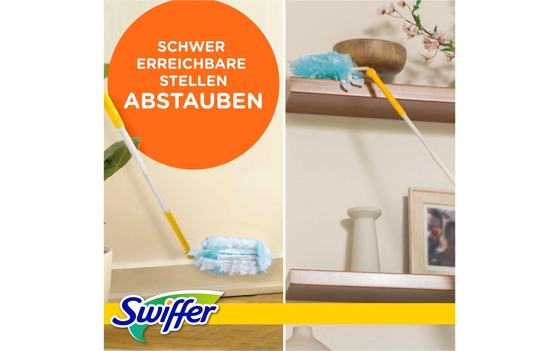 Swiffer Staubwedel XXL Starterset – Mikrofaser – Gelb – mit Duft