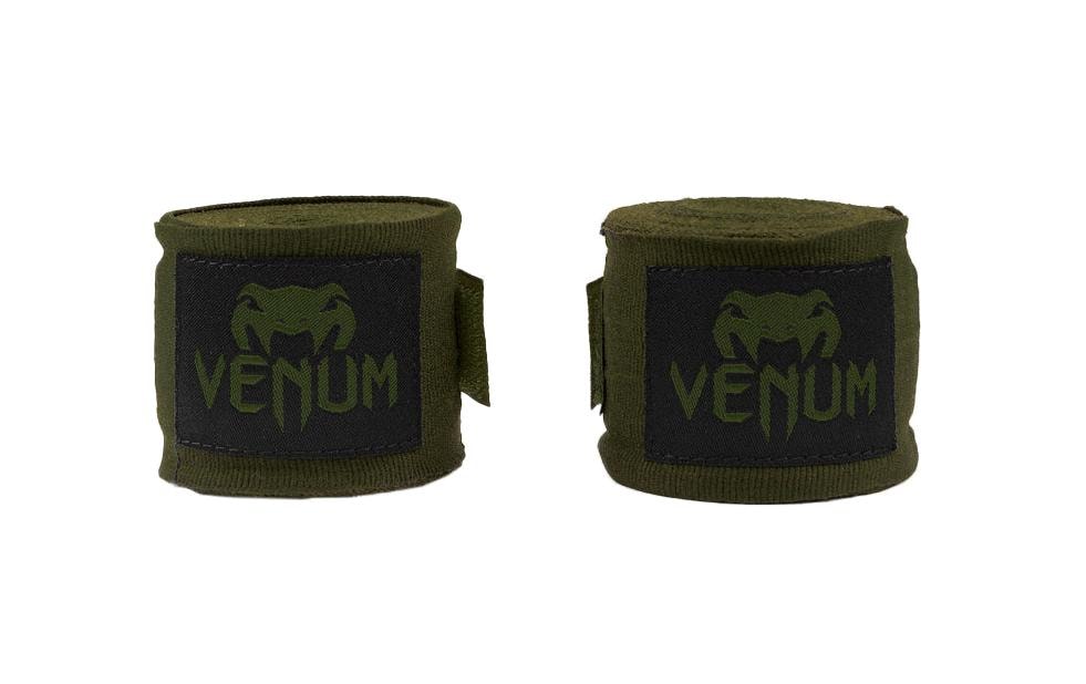 Venum Elastische Boxbandagen – 4,5 m, 2 Stück – Baumwolle, Olivgrün