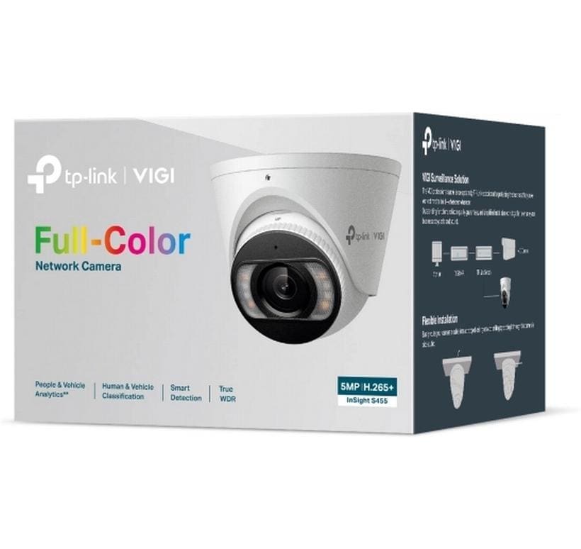 TP-Link InSight S455 (2,8 mm) Netzwerkkamera – 5 MP, IP67, PoE, Weiss