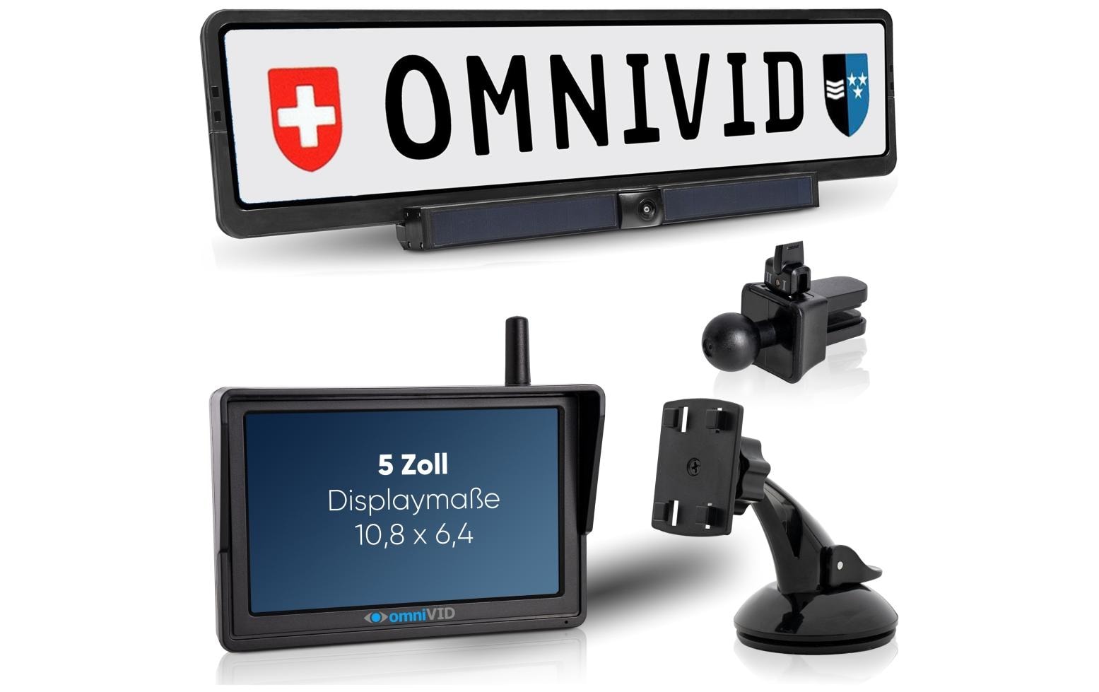 Omnivid Solar 5 – Rückfahrkamerasystem, schwarz