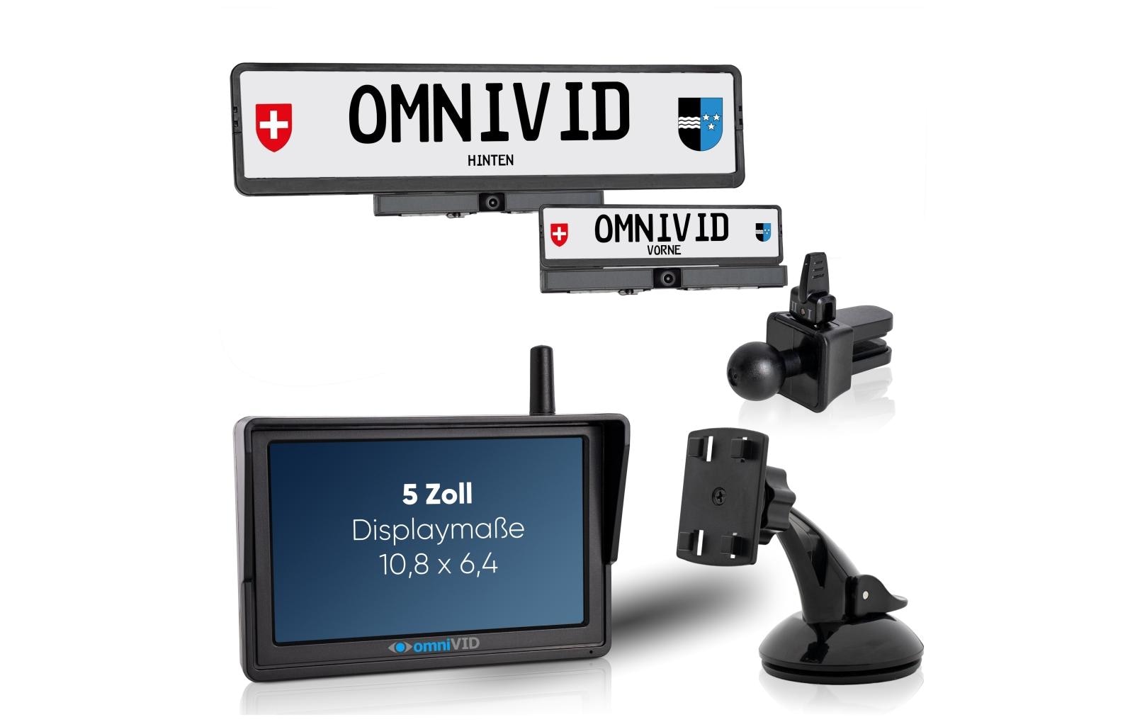 Omnivid Solar 5 DUO Rückfahrkamerasystem – schwarz