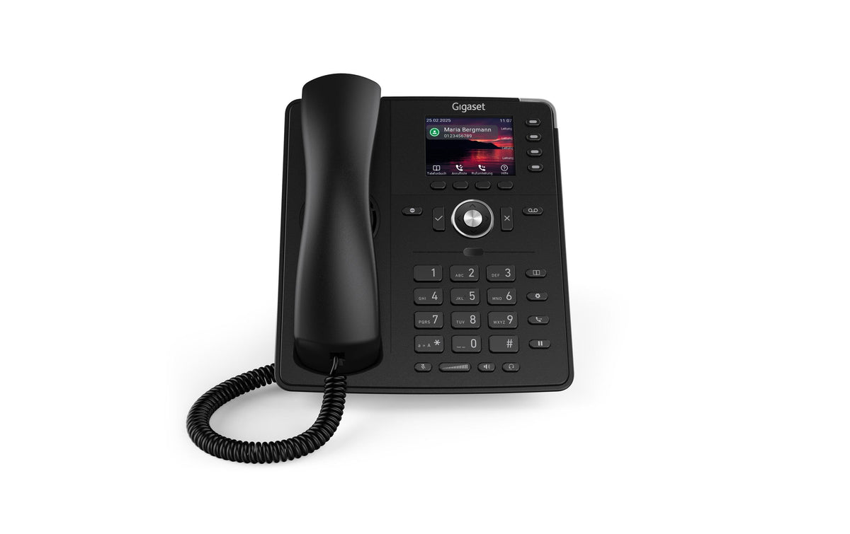 Gigaset P710 IP PRO – SIP-Tischtelefon, 6 SIP-Konten, PoE, Schwarz
