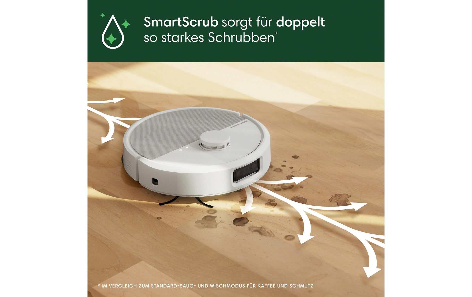 iRobot Roboterstaubsauger Roomba P505 Combo+AutoWash Dock – 0,3 l, Akkubetrieben, 3 Stufen, 35,7 × 35,1 × 10,6 cm