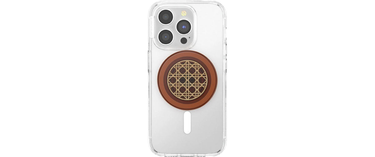 PopSockets Magnethalterung – für universelle Mobiltelefone, Handyhülle, Braun