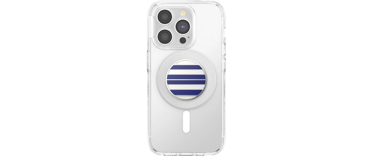 PopSockets Ringhalterung – Universal, Blau, Weiss