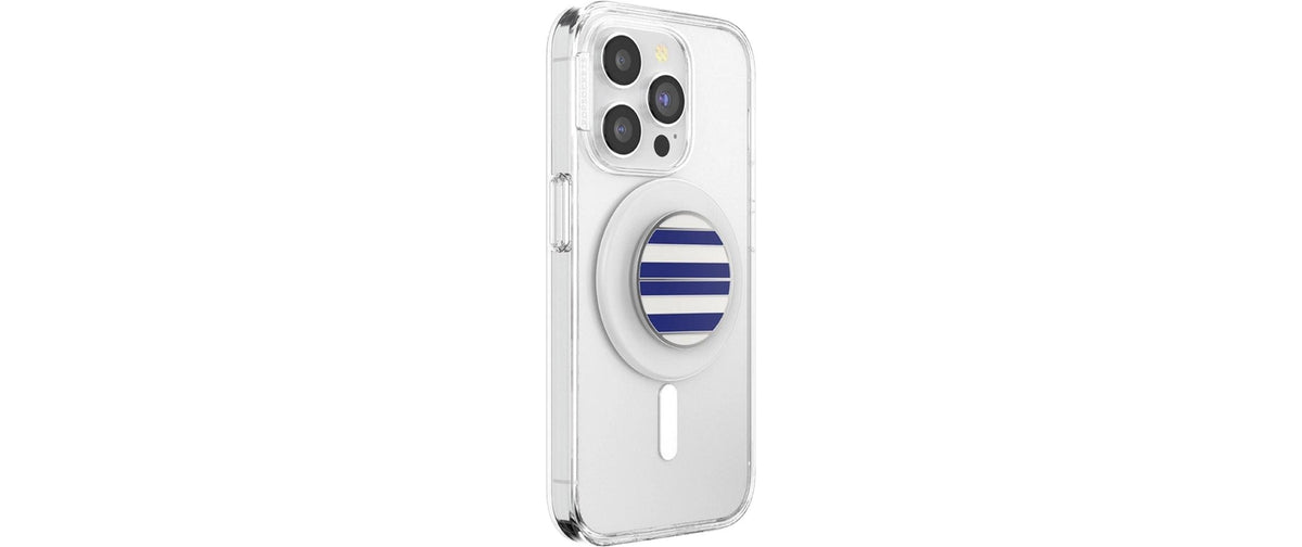 PopSockets Ringhalterung – Universal, Blau, Weiss