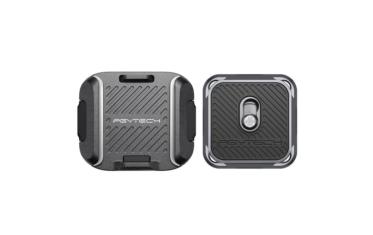 PGYTECH P-CG-189 Schnellverschluss für Schultergurt – Aluminium, 89 × 45 × 23 mm – Schwarz/Silber – 2er-Pack