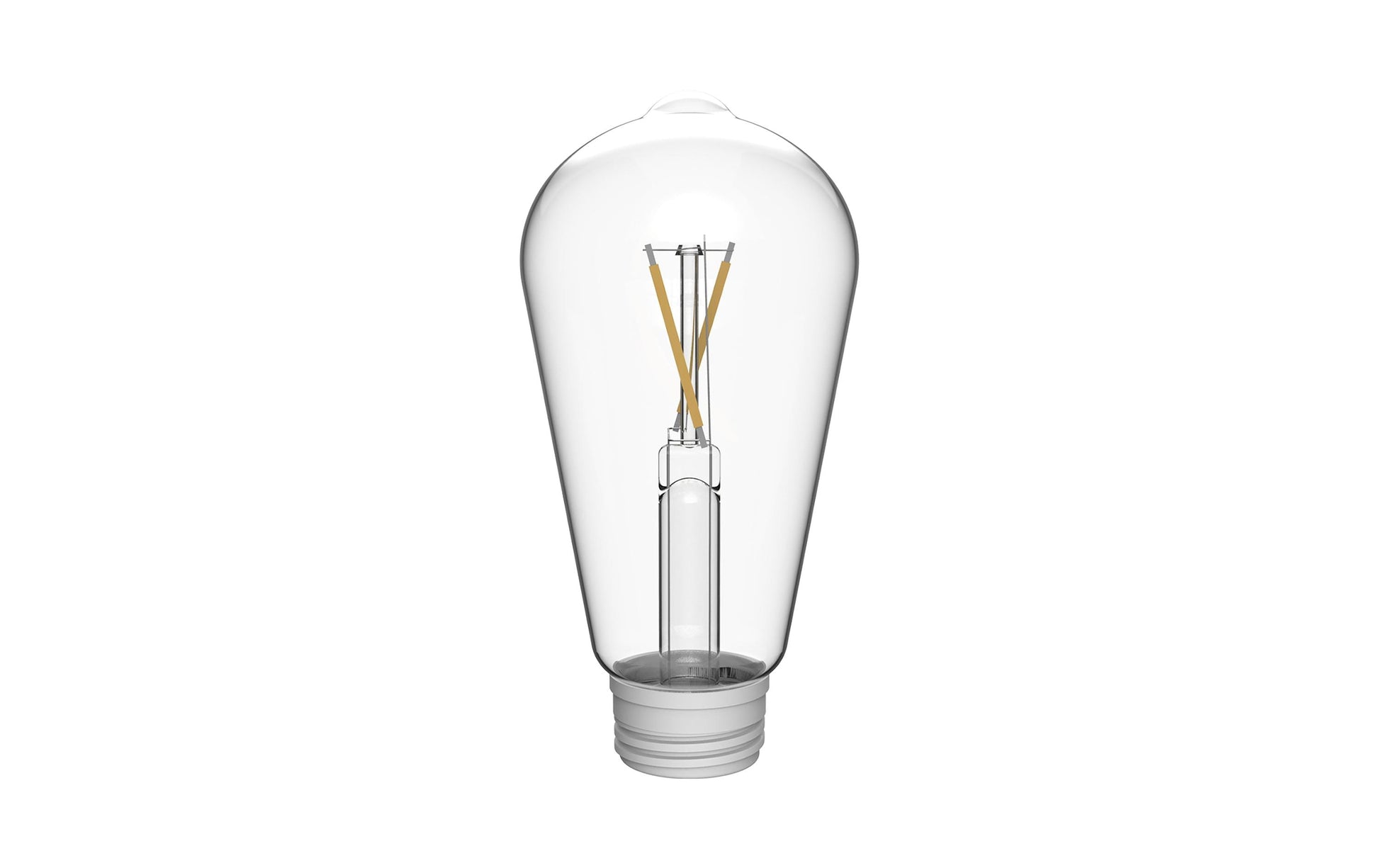 Philips by Signify Philips LED-Leuchtmittel E27 ST64 – Warmweiss 2700 K, 500 lm, 2,4 W – IP20 – Weiss, Glas