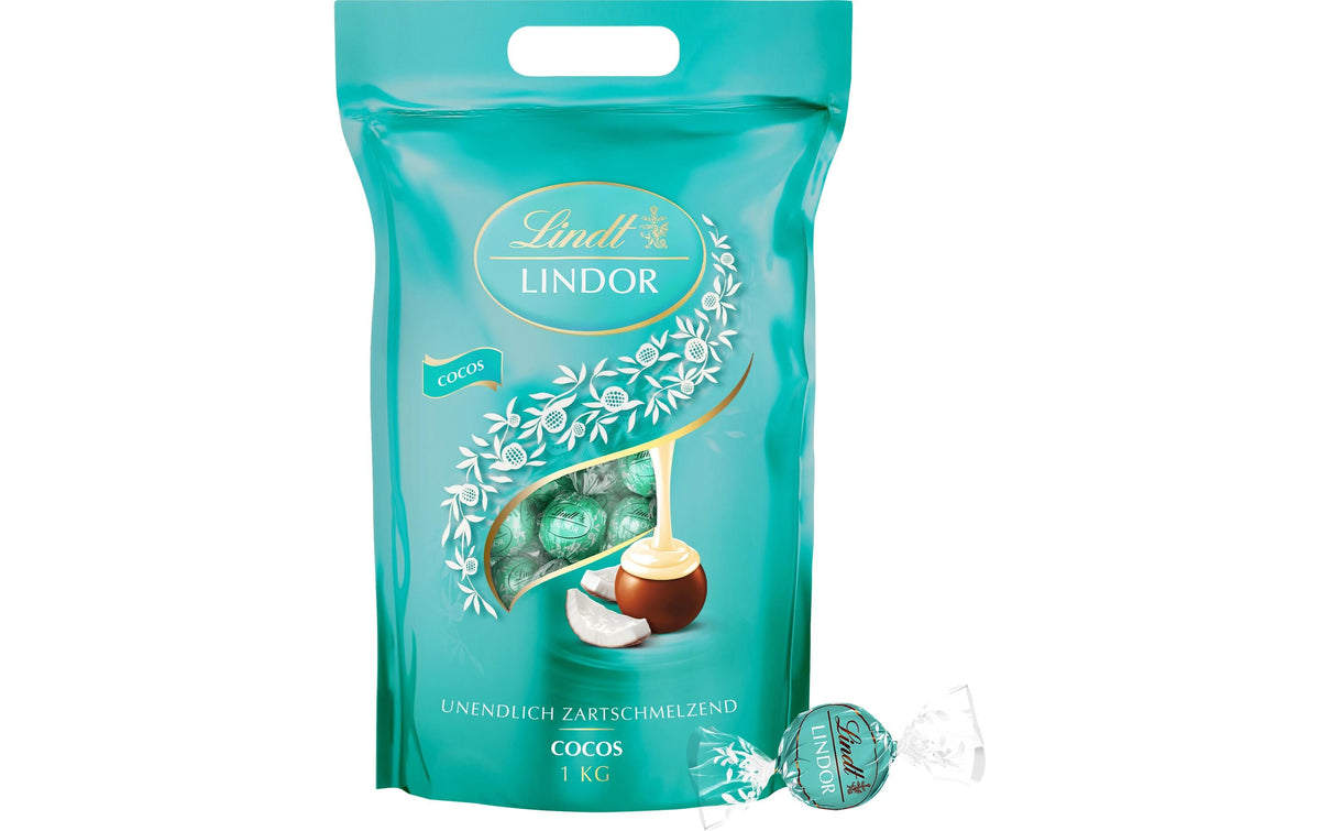 Lindt LINDOR Pralinés – Kokos – 80 Stück