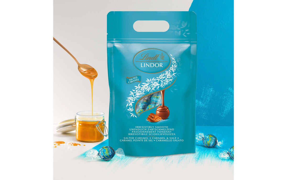 Lindt LINDOR Pralinés – gesalzenes Karamell – 80 Stück