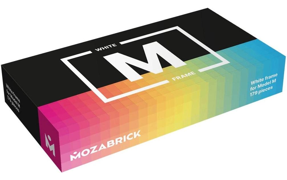 Mozabrick Rahmen für Klemmbausteine Mosaik – für Klemmbausteine (Mosaik) – Kunststoff, Weiss – 1-teilig