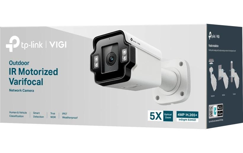 TP-Link VIGI InSight S345ZI Netzwerkkamera – 4 MP, PoE, IP67, Weiss