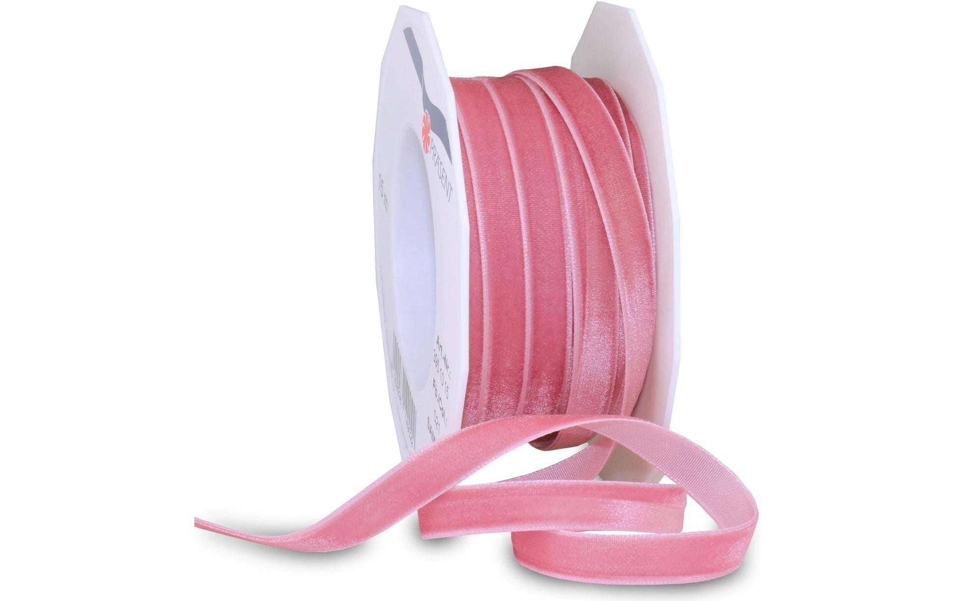Pattberg Samt-Geschenkband Altrosa – 10 mm × 15 m