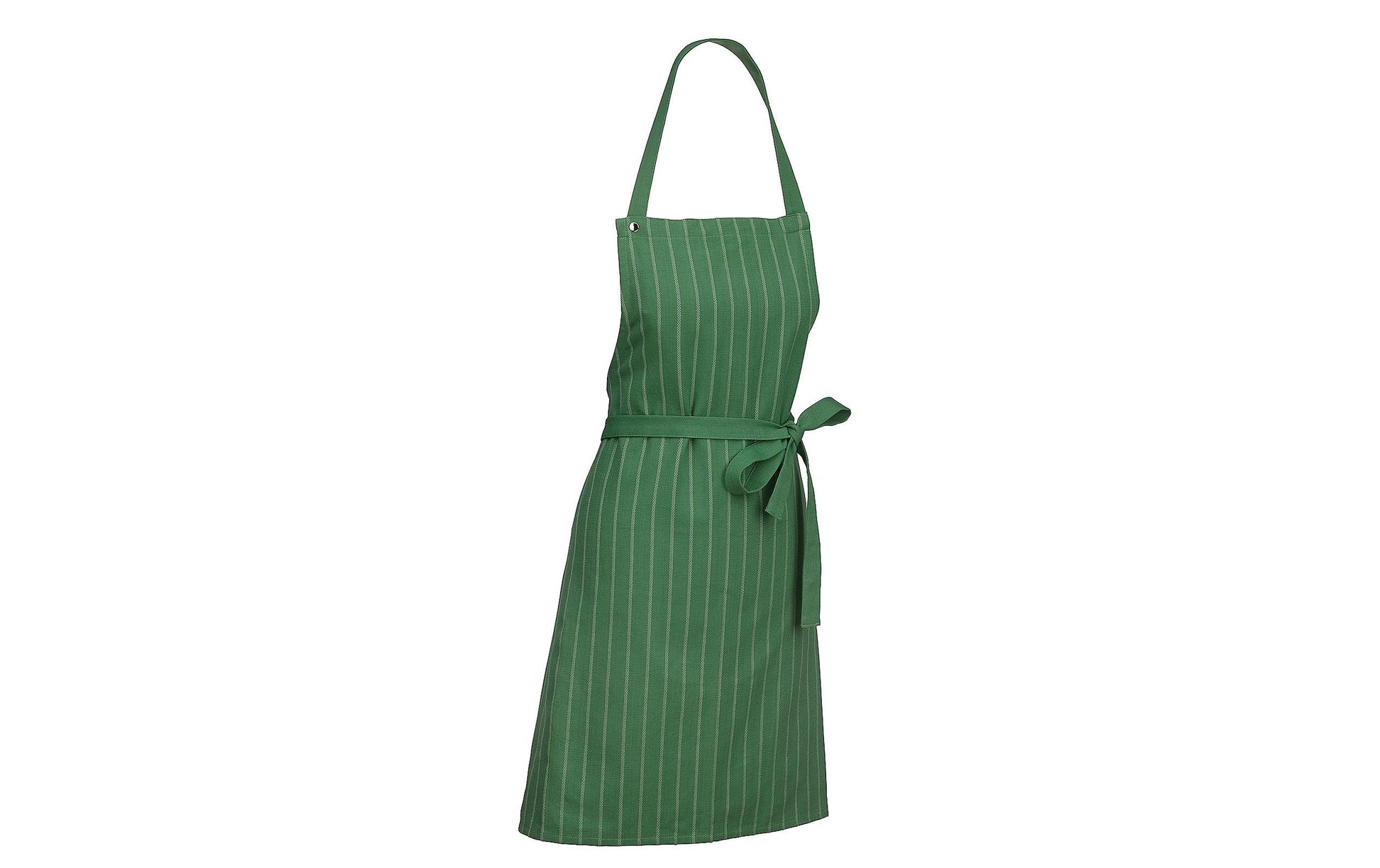 Kela Kochschürze Cora Streifen – Baumwolle, 67×85 cm, Grün, 1 Stück