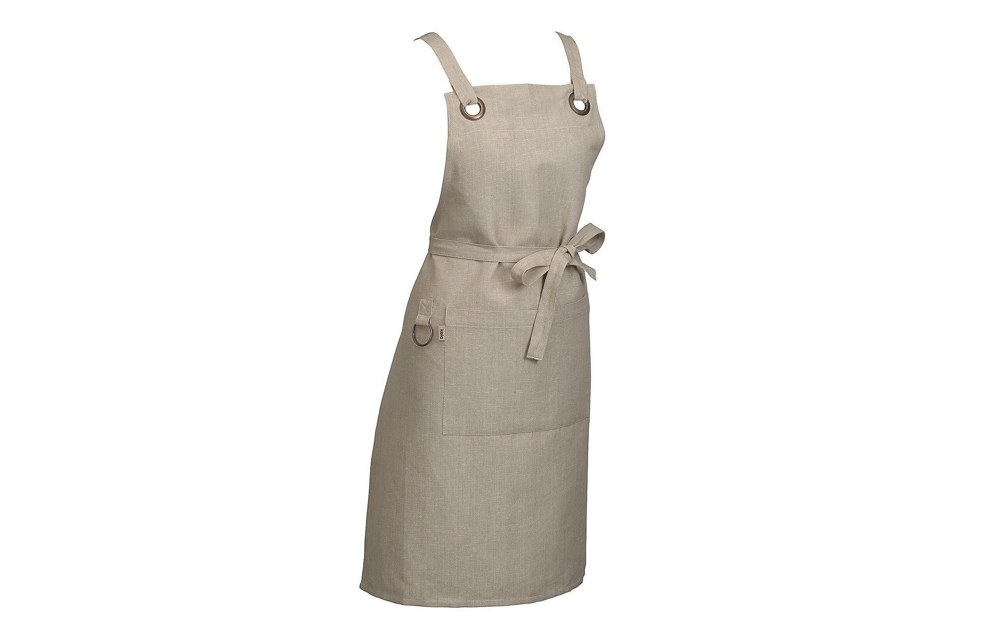 Kela Kochschürze Puro – S/M, Baumwolle/Leinen, 70×85 cm – Beige, 1 Stück