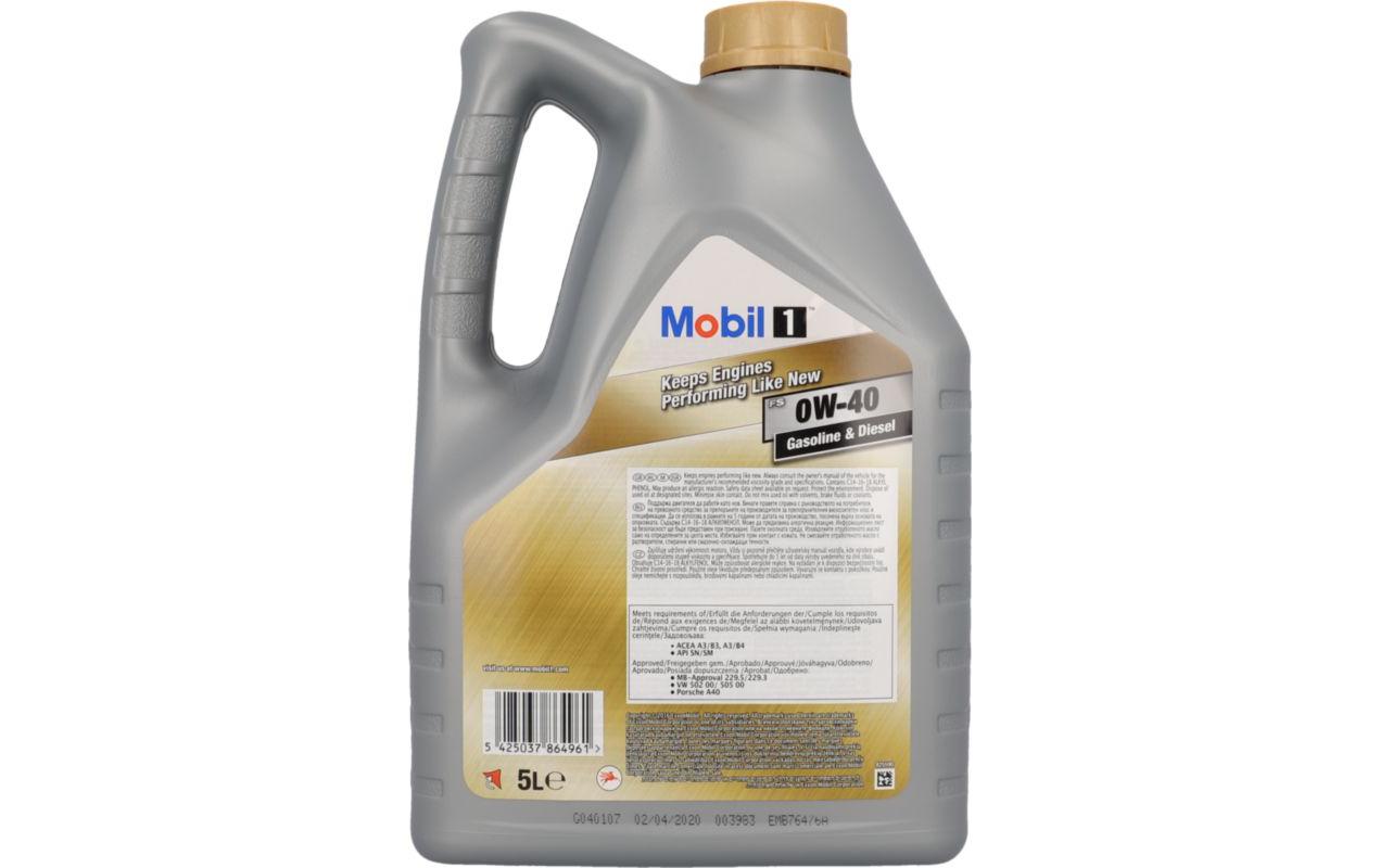 Mobil Motoröl 0W-40 – für Personenwagen – 5 l
