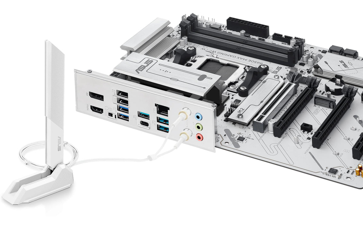ASUS B650E MAX GAMING WIFI W – Mainboard – Sockel AM5, AMD B650, ATX, DDR5
