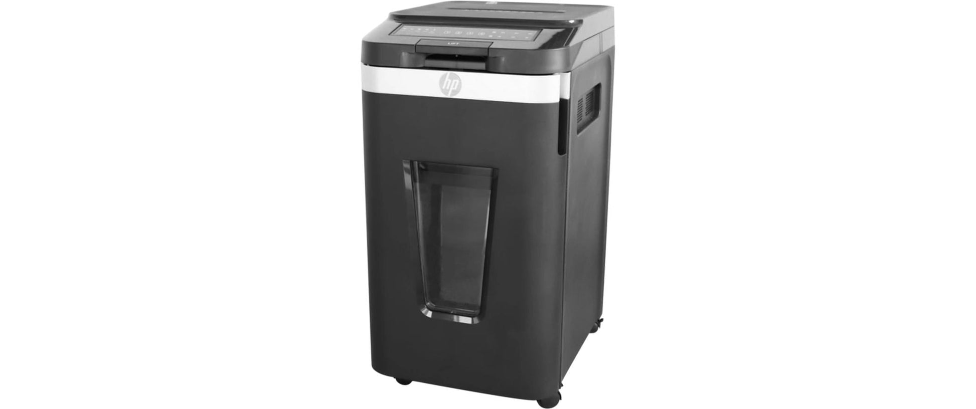HP ProShred Auto 400CC – Aktenvernichter mit Autofeed 400 Blatt, DIN P-4, Partikelschnitt 4 × 12 mm, 53 l